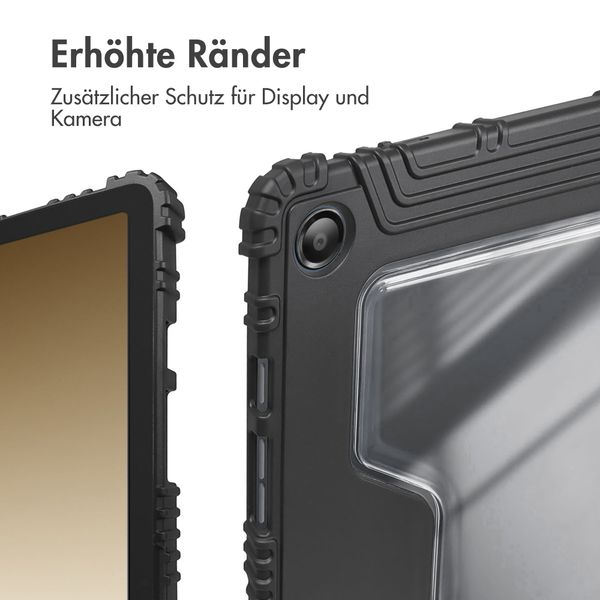 Accezz Rugged Trifold Klapphülle Samsung Galaxy Tab A9 Plus - Dunkelblau