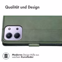 imoshion Luxuriöse Klapphülle Xiaomi Redmi 15C (5G) - Grün