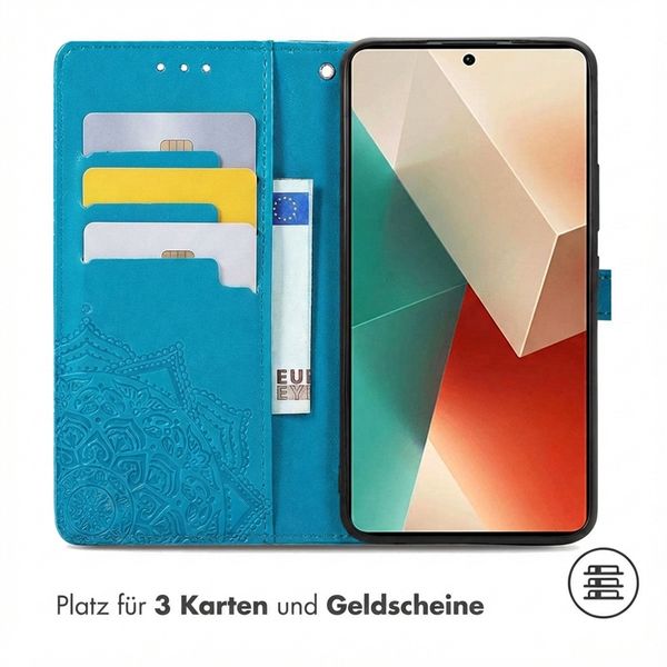 imoshion Mandala Klapphülle Xiaomi Redmi Note 13 Pro (5G) / Poco X6 - Türkis