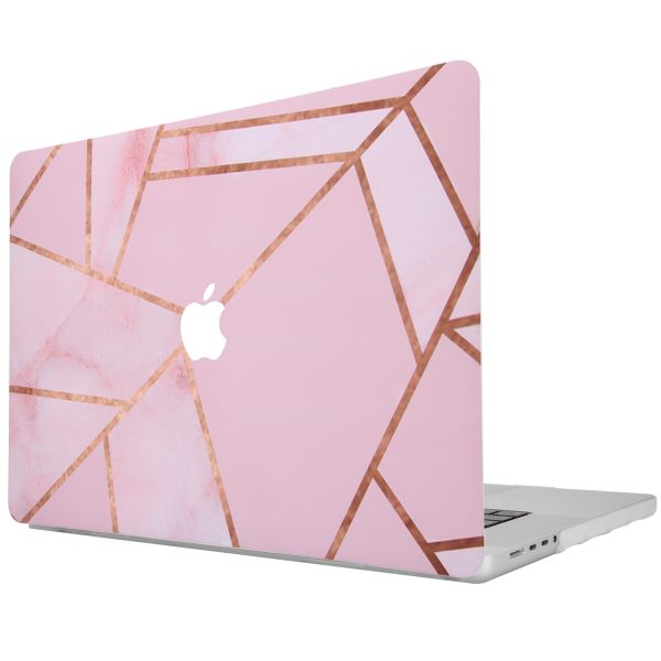 imoshion Design Laptop Cover für das MacBook Pro 16 Zoll (2021 / 2023 M3 chip / 2024 M4 chip) - A2485 / A2780 / A2991 / A3186 / A3403 - Pink Graphic