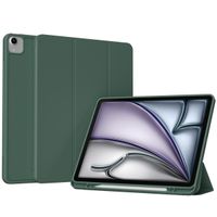 Accezz Smarte Klapphülle aus Silikon Apple iPad Air 13 Zoll (2025) M3 / (2024) M2 - Dunkelgrün