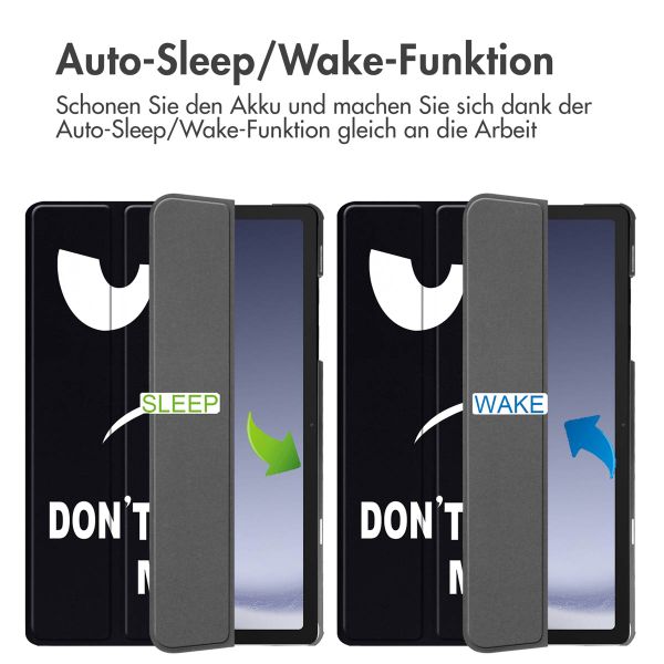 imoshion Design Trifold Klaphülle Samsung Galaxy Tab A11 Plus / A9 Plus - Don't touch