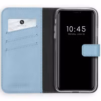 Selencia Echtleder Klapphülle iPhone 11 - Air Blue