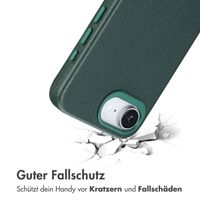 Accezz MagSafe Leather Backcover Apple iPhone 16e - Cedar Green