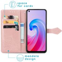 imoshion Mandala Klapphülle für das Oppo A96 - Rose Gold