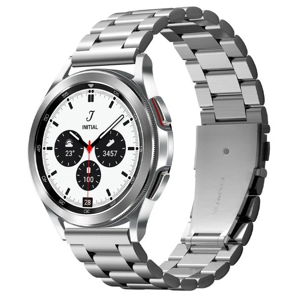 Spigen Universelles Modern Fit Steel Watch Armband für die Samsung Galaxy Watch - 20 mm - Silber