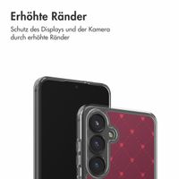 imoshion Design Hülle Samsung Galaxy S24 FE - Crush Check Coral Dust