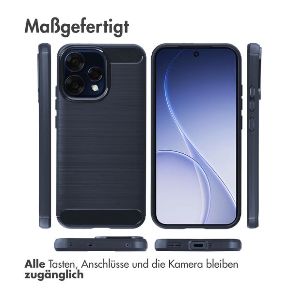 imoshion Brushed Back Cover Oppo Reno15 F (5G) - Dunkelblau