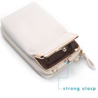 imoshion Vegane Leder-Handytasche Crossbody - Weiß