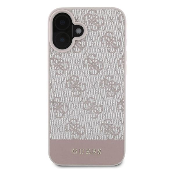 Guess Bottom Stripe 4G Back Cover Apple iPhone 16 - Rosa
