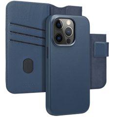 Accezz 2-in-1 Klapphülle aus Leder mit MagSafe Apple iPhone 14 Pro - Nightfall Blue
