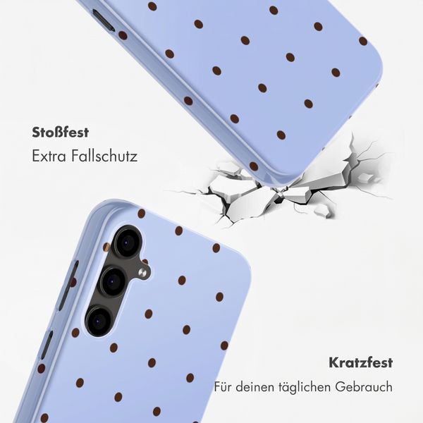 Selencia Vivid Back Cover Samsung Galaxy S24 FE - Happy Dots Digital Sky
