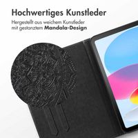 imoshion Mandala Klapphülle Apple iPad 11 (2025) 11 Zoll / iPad 10 (2022) 10.9 Zoll - Schwarz