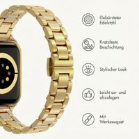 Selencia Slim Stahlgliederarmband für Apple Watch | 38/40/41/42 mm - Gold
