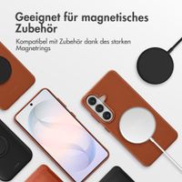 Accezz MagSafe Leather Backcover Samsung Galaxy S26 - Sienna Brown
