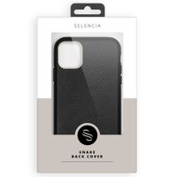Selencia Gaia Backcover in Schlangenoptik Samsung Galaxy S21 Plus - Schwarz