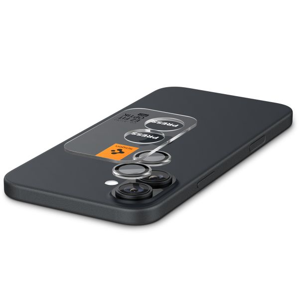 Spigen GLAStR EZ Fit Optik Pro Kameraschutz 2er-Pack für Apple iPhone 16 / 16 Plus - Schwarz
