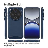 imoshion Brushed Back Cover Oppo Find X8 - Dunkelblau