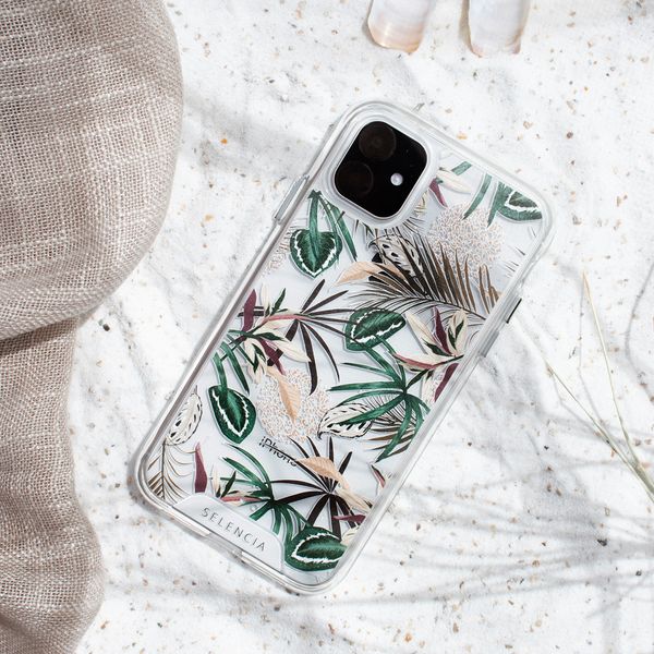 Selencia Zarya Fashion-Backcover mit zuverlässigem Schutz Apple iPhone 12 Mini - Jungle Leaves