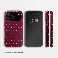 Selencia Vivid Rückabdeckung mit MagSafe Apple iPhone 17 Pro - Happy Dots Burgundy