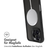 imoshion Rugged Hybrid Carbon Case mit MagSafe für das Apple iPhone 16 Pro - Schwarz