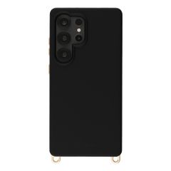 Selencia Rivièra Backcover mit MagSafe mit abnehmbaren Haken Samsung Galaxy S25 Ultra - Velvet Black