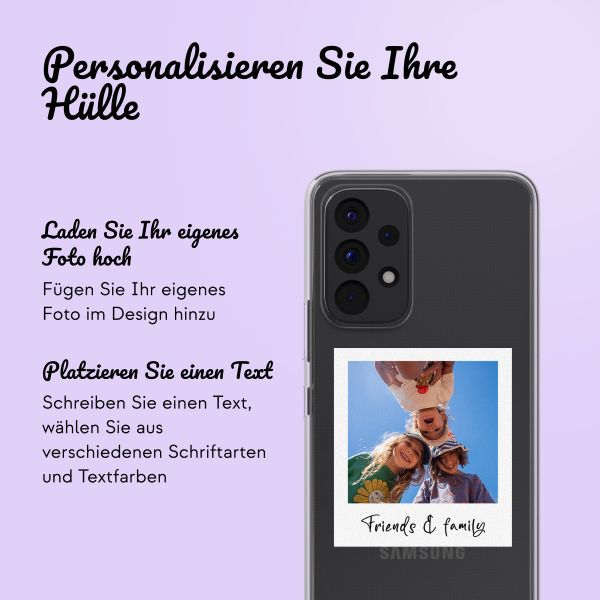 Hülle mit eigenem Foto und/oder Text Samsung Galaxy A53 - Polaroid