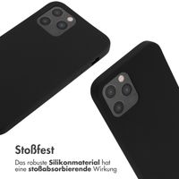 imoshion Silikonhülle mit Band für das iPhone 12 (Pro) - Schwarz