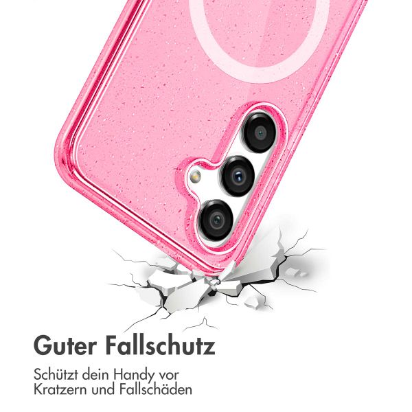 imoshion Sparkle Back Cover mit MagSafe Samsung Galaxy S25 Plus - Rosa