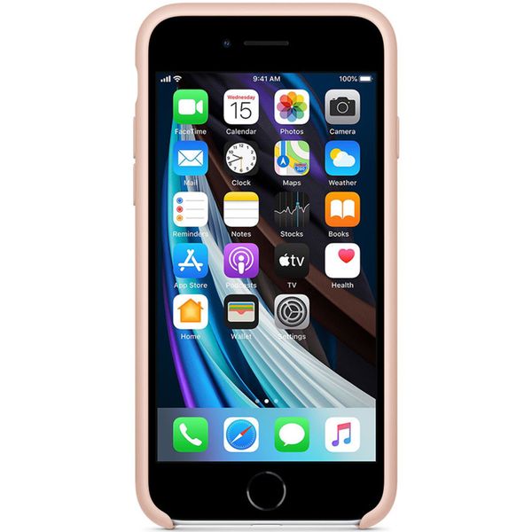 Apple Silikon-Case für das Apple iPhone SE (2022 / 2020) - Pink Sand