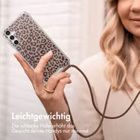 imoshion Design Hülle mit Band Samsung Galaxy A16 - Leopard Mood