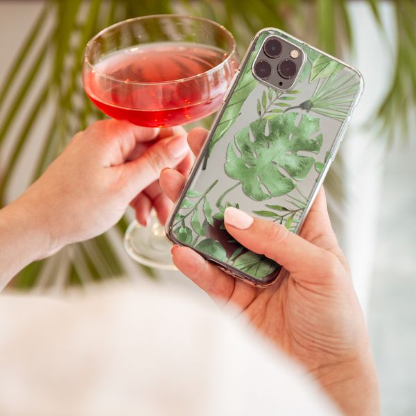 imoshion Design Hülle Samsung Galaxy A41 - Monstera Leaves