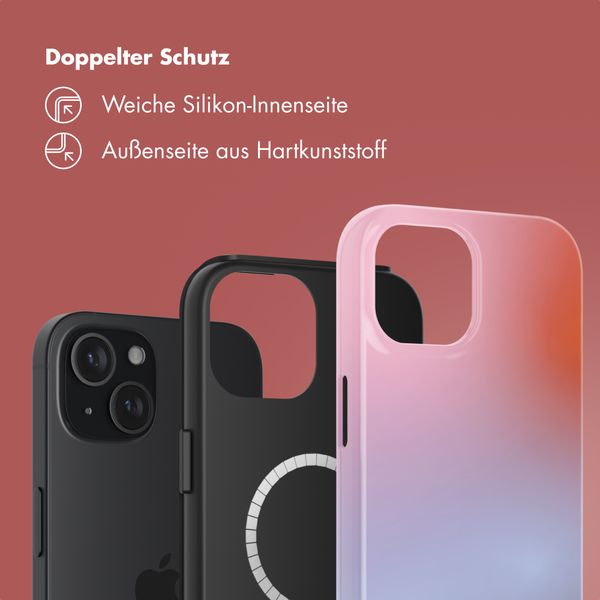 Selencia Vivid Rückabdeckung mit MagSafe Apple iPhone 15 - Gradient Soft Blush