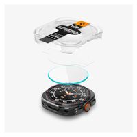 Spigen EZ FIT Glas.tR Displayschutzfolie mit Applikator für Samsung Galaxy Watch Ultra 2 - 47 mm - Transparent