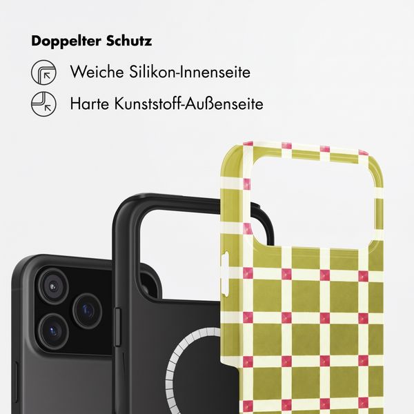 Selencia Vivid Rückabdeckung mit MagSafe Apple iPhone 18 Pro / 17 Pro - Check This Olive