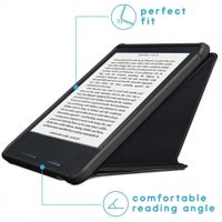 imoshion Klappbare Klapphülle Kobo Libra 2 / Tolino Vision 6 - Schwarz