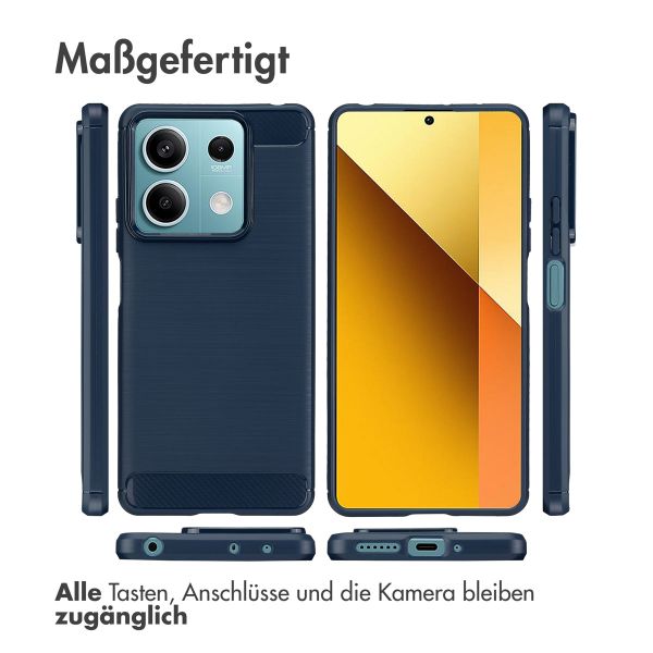 imoshion Brushed Back Cover für das Xiaomi Redmi Note 13 (5G) - Dunkelblau