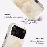 Selencia Vivid Rückabdeckung mit MagSafe Apple iPhone 17 Pro Max - Golden Beige Marble