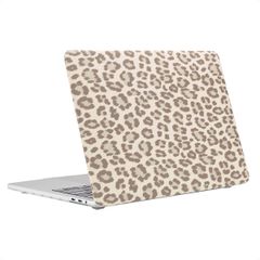 Selencia Sabi Laptop Cover Leopardenmuster Apple MacBook Pro 14 Zoll (2021 / 2023 M3 chip / 2024 M4 chip / 2025 M5 chip) - Soft Ivory