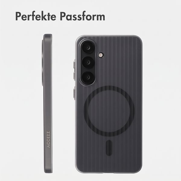 Accezz Lite Backcover mit MagSafe | Fluted | Samsung Galaxy S25 - Grau