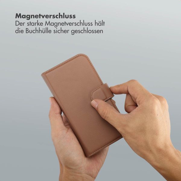 Selencia Olyn Abnehmbare Bookcase mit MagSafe Apple iPhone 16e - Braun