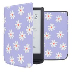 imoshion Design Slim Hard Case Klapphülle Pocketbook Touch Lux 5 / HD 3 / Basic Lux 4 / Vivlio Lux 5 - Flowers Distance