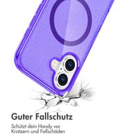 imoshion Sparkle Back Cover mit MagSafe für das Apple iPhone 16 - Glitzer Violett