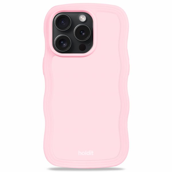 Holdit Wavy Case für das iPhone 15 Pro Max - Pink