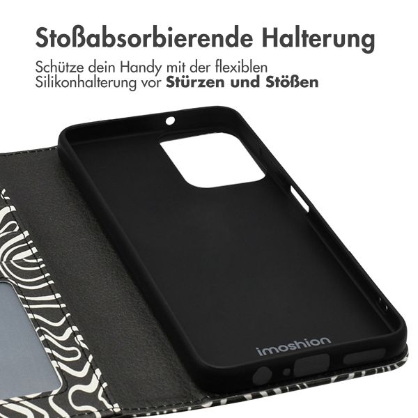 imoshion Design Klapphülle Motorola Moto G34 - Black And White