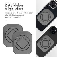 Accezz EasyLock handyhalterung Fahrrad - Inklusive Hülle für das Apple iPhone 15 - Aluminium - 360 Grad drehbar - Schwarz