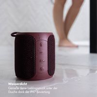 Selencia AquaPlay Bluetooth-Lautsprecher - Drahtloser Lautsprecher - Wasserdicht - Bordeaux