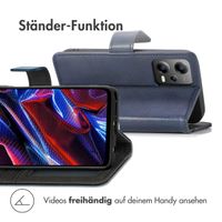 imoshion Luxuriöse Klapphülle Xiaomi Poco X5 5G - Dunkelblau