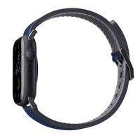 Uniq Straden Wasserdichtes Lederarmband für das  Apple Watch Series 1 t/m 11 / SE / Ultra (44/45/46/49 mm) - Prussian