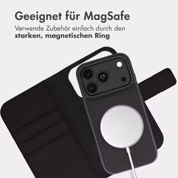 imoshion Herausnehmbare 2-in-1 Luxus-Bookcase Apple iPhone 18 Pro Max / 17 Pro Max - Schwarz